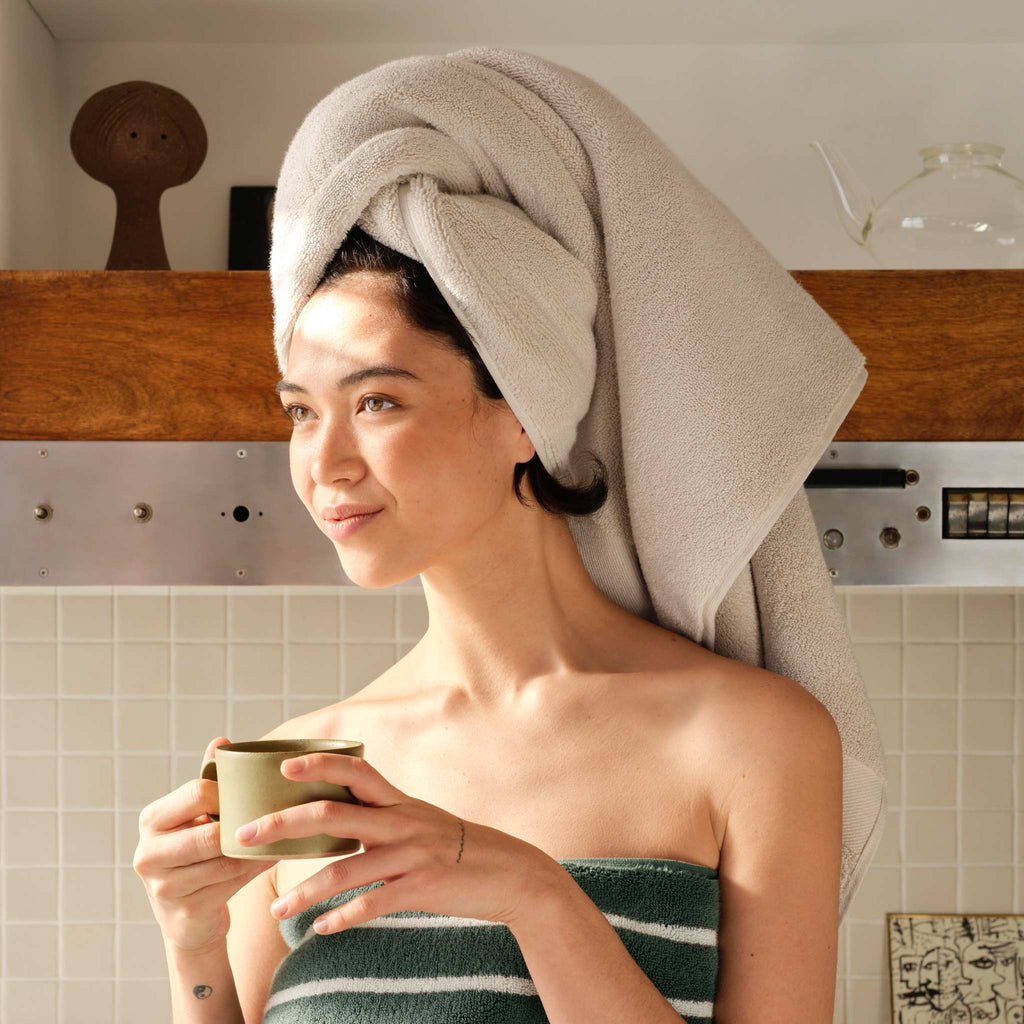 Super-Plush Turkish Cotton Bath Towels Set of 2