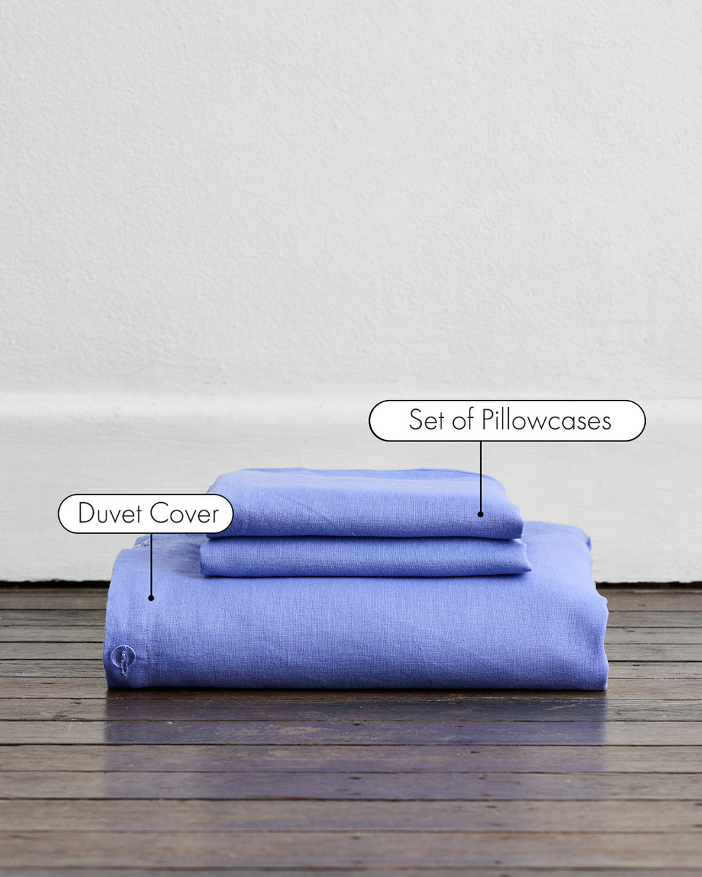 Wildflower 100% French Flax Linen Duvet Cover Set